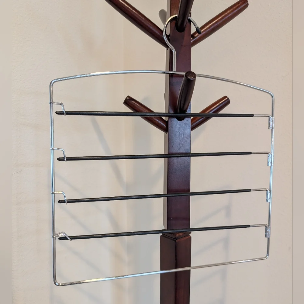 Multi-Tiered Heavy Duty Silver and Black Hangers, Set of 3